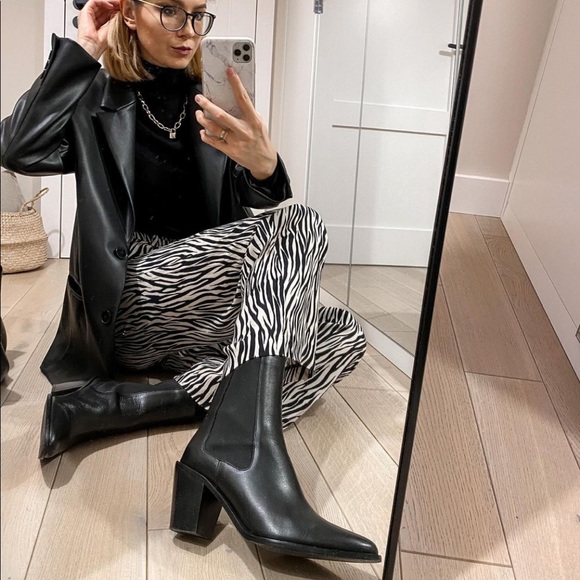 Zara Shoes - Zara Leather Ankle Boots NWT